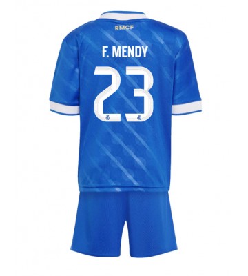 Real Madrid Ferland Mendy #23 Tercera Equipación Niños 2025-26 Manga Corta (+ Pantalones cortos)